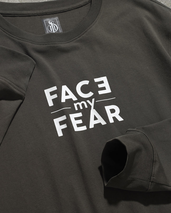 Unisex Cotton Sweatshirt - FACE MY FEAR