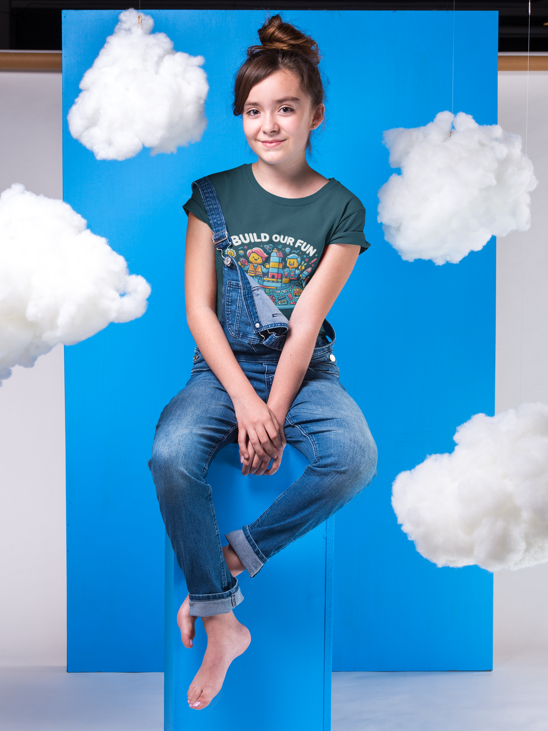 Unisex Cotton Graphic Tees for Kids - Build Our Fun