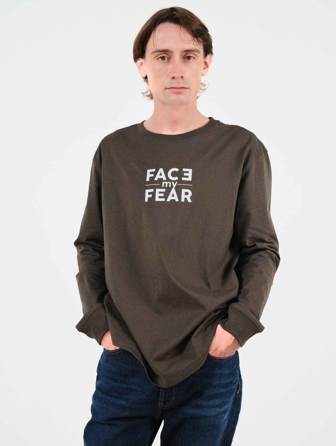 Unisex Cotton Sweatshirt - FACE MY FEAR