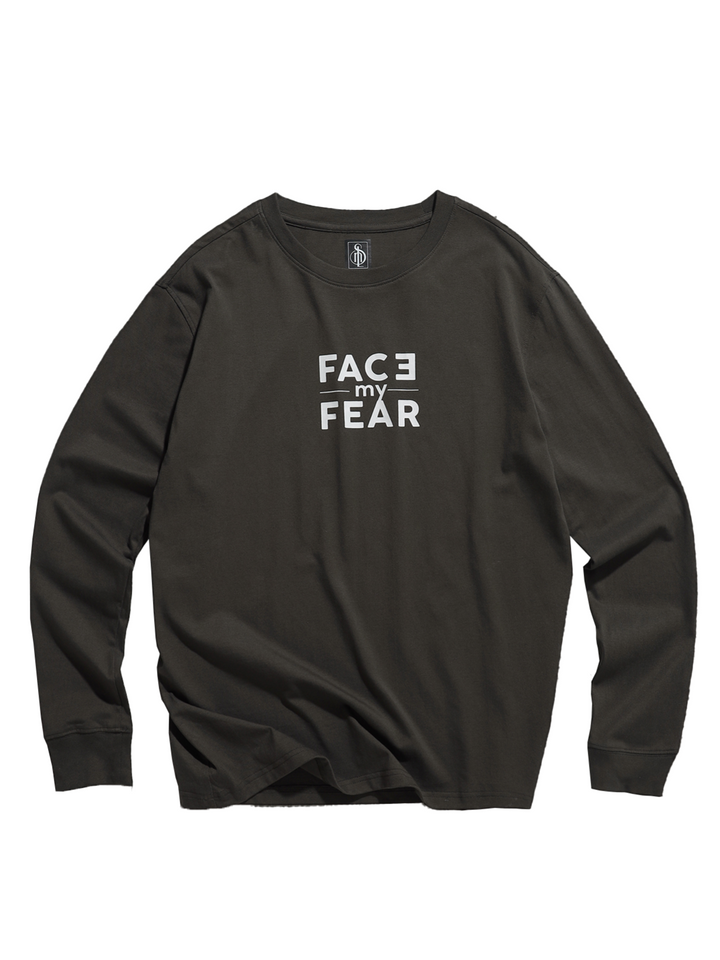 Unisex Cotton Sweatshirt - FACE MY FEAR