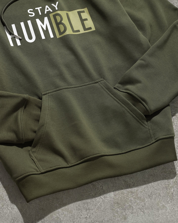 UNISEX MOSS-GREEN "STAY HUMBLE" HOODIE