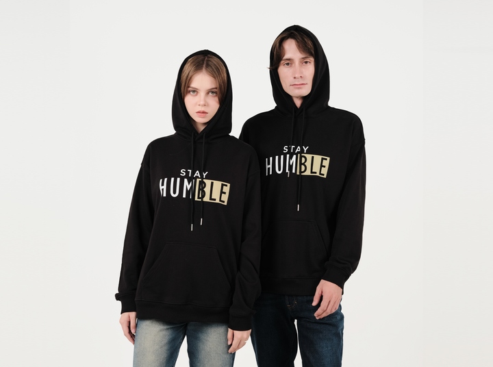 COUPLE OUTFITS - UNISEX BLACK HOODIE